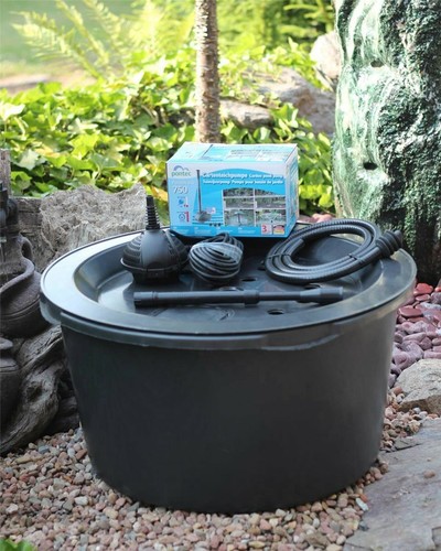 Becken mit gfk deckel - pe,