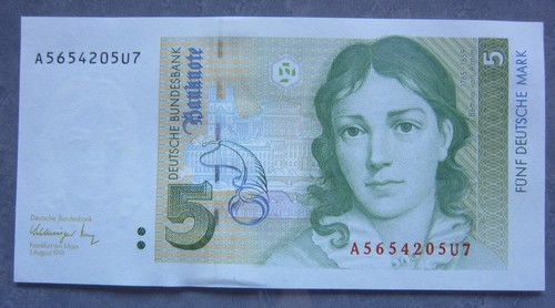 Geldscheine 5dm deutsche - geldscheine,,