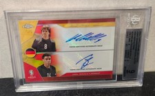 Topps Chrome UEFA Euro 2024 Germany Dual Autograph Matthäus & Musiala /5 BGS 9