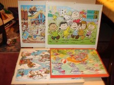 MAXI- EI - 4 VERSCHIEDENE PUZZLE KOMPLETT IN BILDERRAHMEN