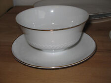 SAUCIERE- SERVIER- GESCHIRR- BAVARIA TIRSCHENREUTH- PORZELLAN- GOLDRAND