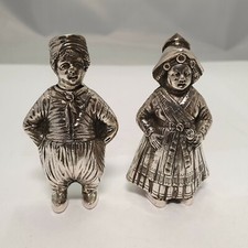 A8# wunderschönes Set Salz & Pfeffer Silber 800 punziert Deutsche Handarbeit 