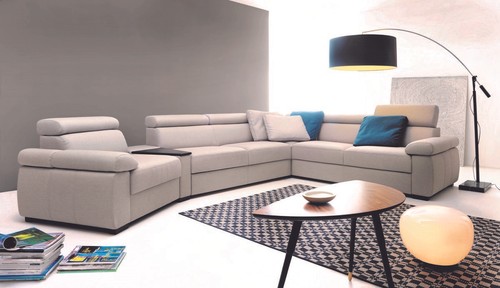 Premium echtleder ecksofa - echtleder,