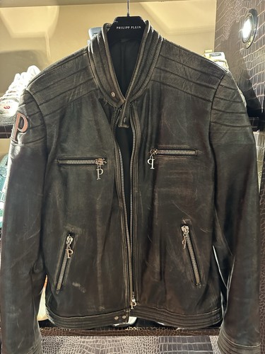 Philipp plein lederjacke - philipp,