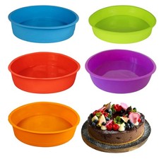 Silikonbackform Rund 24 cm Kuchen Backform Kuchenform Brotbackform Obstbodenform