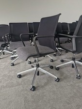 Generalüberholter Senator Circo CR2 schwarzer Netzrücken dunkelgrau Stoffsitz Chromgestell