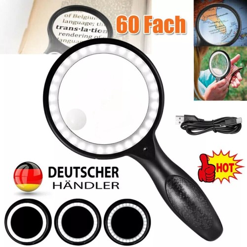 30x 60x große led - 30x, handlupe