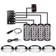 4X 12LED Auto Warnlicht