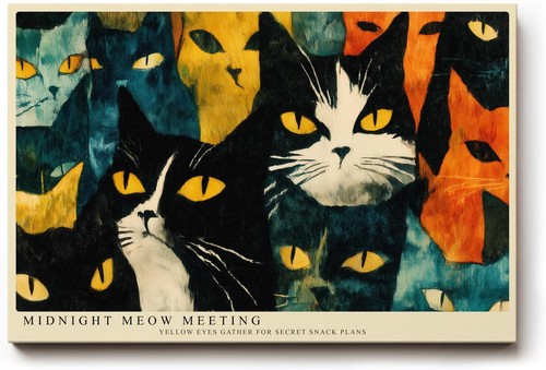 Sinus art wandbild katzen - wandbild,