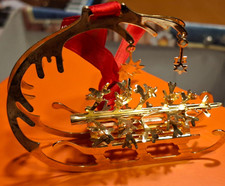 Georg Jensen Weihnachtsmobile 1995/2025 - Schlitten - Mobile vergoldet