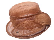 Damenhut Kupferfarbig / Ocker