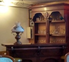 Exklusive antike englische Hausbar Tresen Theke, Kellerbar Gastro