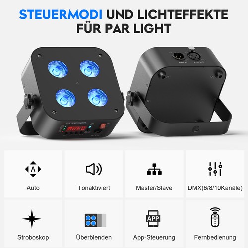 Wiederaufladbar led akku par - led,