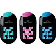 Faber Castell Spitzer Dosenspitzer Two Tone mit Radierer Doppelspitzer Dose