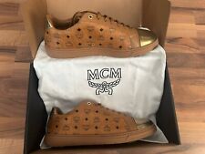 MCM Sneaker Derby Cognac/Gold Neu OVP  EU-45  100% Original