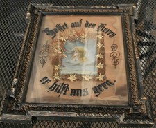 Bild Stickerei sehr alt antik