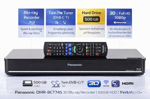 Panasonic dmr bct745 - panasonic, 3d