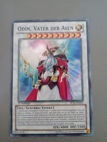 Sammelkarte odin - yu-gi-oh!,