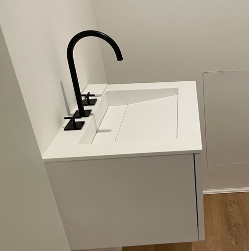 Waschtisch corian mit - waschtisch,