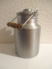 DDR, originale Milchkanne, Aluminium, Holzgriff, 1,5 Liter, sauberer Zustand !!!