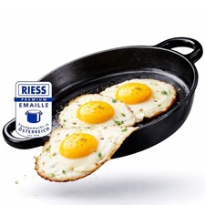 Eierpfanne 22cm emaille - eierpfanne,