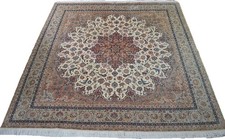 Täbriz 300 x 300cm mit Seide Tebris Täbris Tabriz Perserteppich Orientteppich
