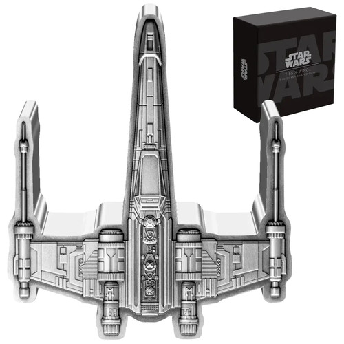 Silbermünze star wars 65 - star, t-65