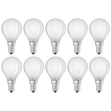 10 x Osram LED Filament Tropfen P45 2,5W = 25W E14 matt 250lm Neutralweiß 4000K