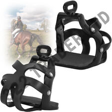 Pferd Ausdauer Käfig Sicherheit Steigbügel - 90 Grad - schwarz