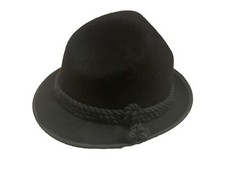 *** TOP *** EMPIRE-LondonStyle Jagdhut Tracht Trilby, Kordel dunkelgrau, schwarz
