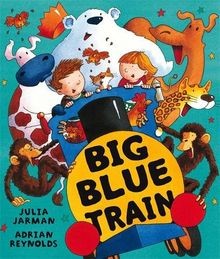 Big blue train - blue, bella)
