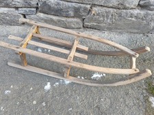 uralt Schlitten DDR Bob Rodel
