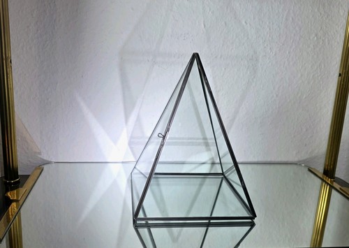 Glas pyramide schmuckvitrine - glas,