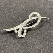 Vintage Brosche SilberOptik