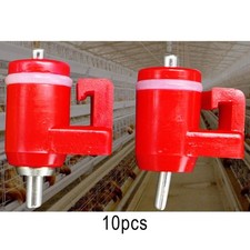 10er Pack Huhn Wasser Geflügel Henne Schraube Stil Tränke Futterautomat