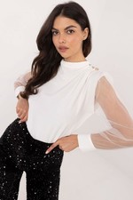 Bluse Damen Netzärmel