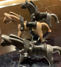 Playmobil Geobra 1974 - 3 Pferde - b Prägung links - 70er