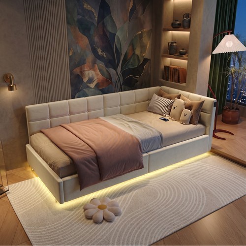Polsterbett 90x200 - , cm