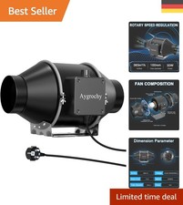 100mm Regelbar Rohrventilator