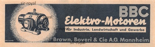 Bbc brown boveri cie - boveri, &