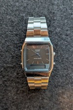 Citizen Quartz Dual‑Display analog/digital LCD, 1980er‑Look