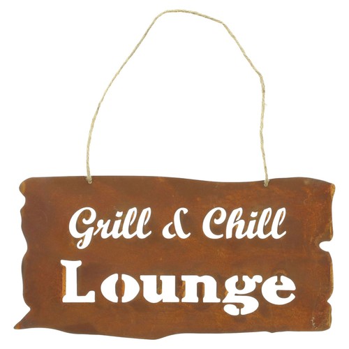 Schild grillplatz 25x16cm - 25x16cm, herz