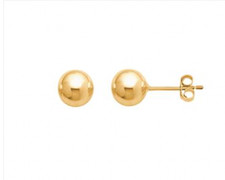 Ohrring Stecker Kugel 6 mm