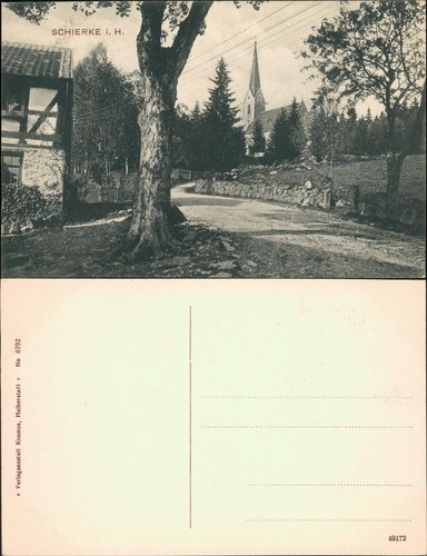 Ansichtskarte schierke - ansichtskarte,