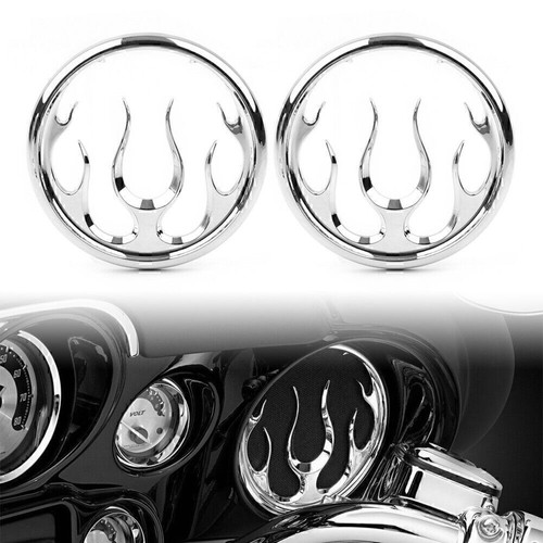 Chrom flamme lautsprechergrill - chrom,