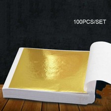 100 x Blattgold 8 x 8,5 cm 24
