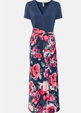 Damen Maxi Kleid Dress Blumen