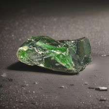 Grüner Rohstück Heilstein