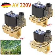 Magnetventil Messing 1/2" 3/4"