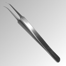 Pinzetten für Labor- Uhrmacher- Objektträger & Mikroskopie 11 cm gebogen Nr.P11
